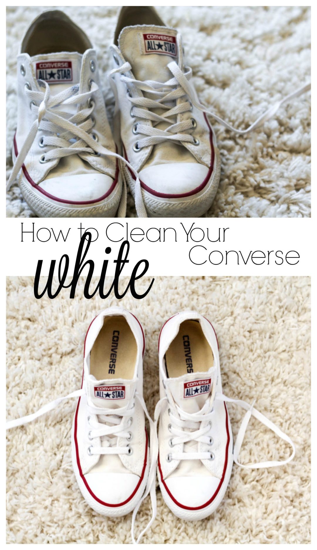 HOW TO CLEAN YOUR WHITE CONVERSE